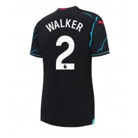 Manchester City Kyle Walker #2 Kolmaspaita Naiset 2023-24 Lyhythihainen